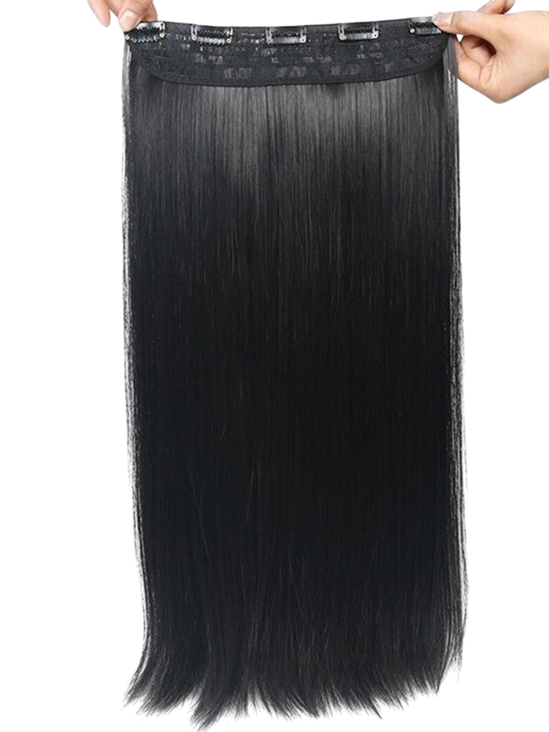 

CRIBE Clip-In Locks Straight Hair Extension - Black - 24 Inch