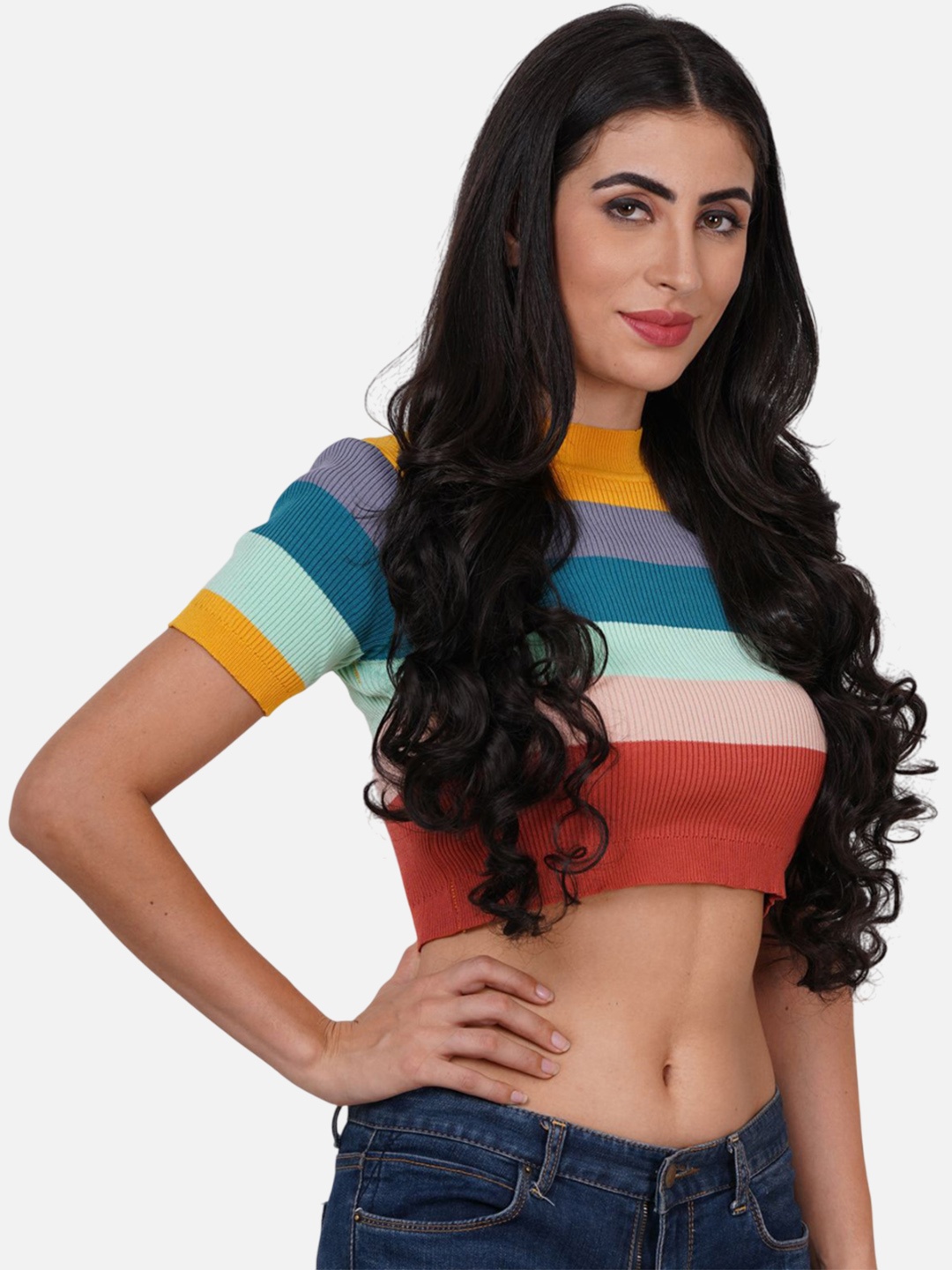 

CRIBE 5-Clip In Scalp Topper Curly Hair Extension - Natural Brown - 20 Inch