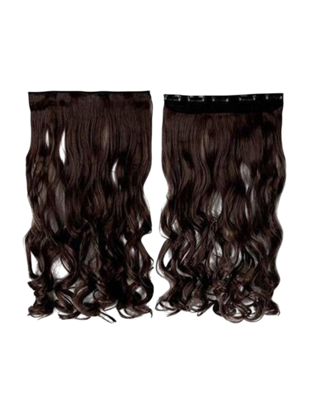 

CRIBE 5-Clip In Scalp Topper Breatheable Curly Hair Extension - Brown - 22 Inch