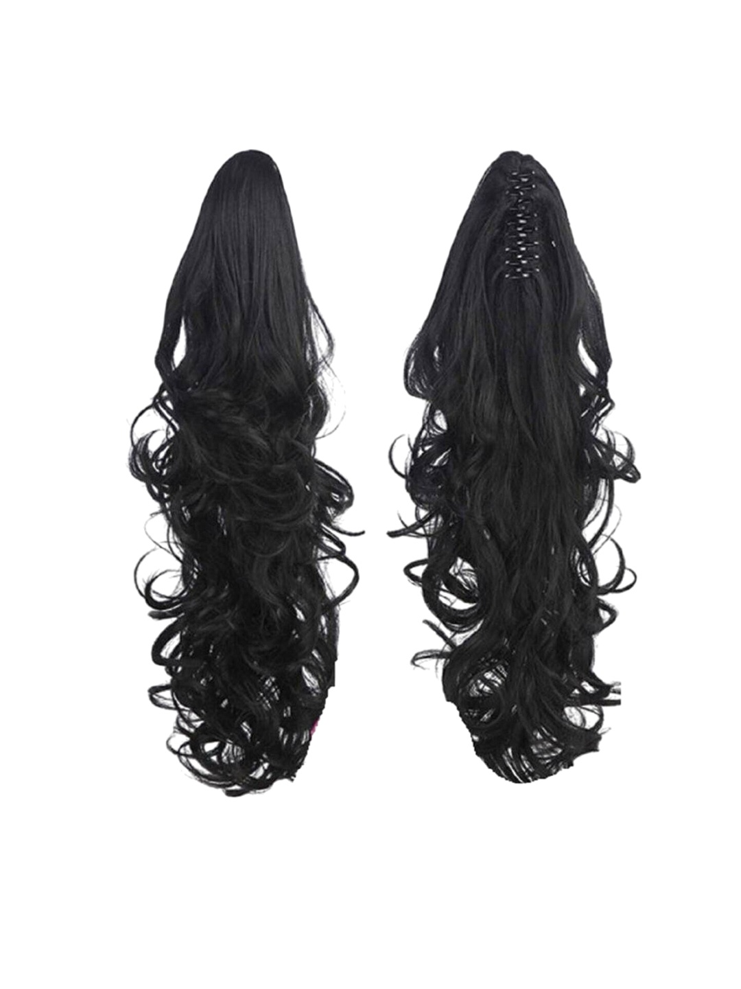 

CRIBE Clip-In Ponytail Wavy Hair Extension - Black- 18 Inch