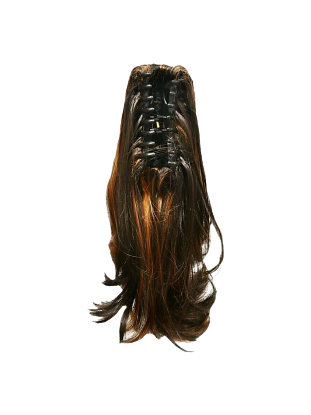 

CRIBE Clip-in Ponytail Straight Hair Extension - Golden Highlight - 20 Inch, Gold