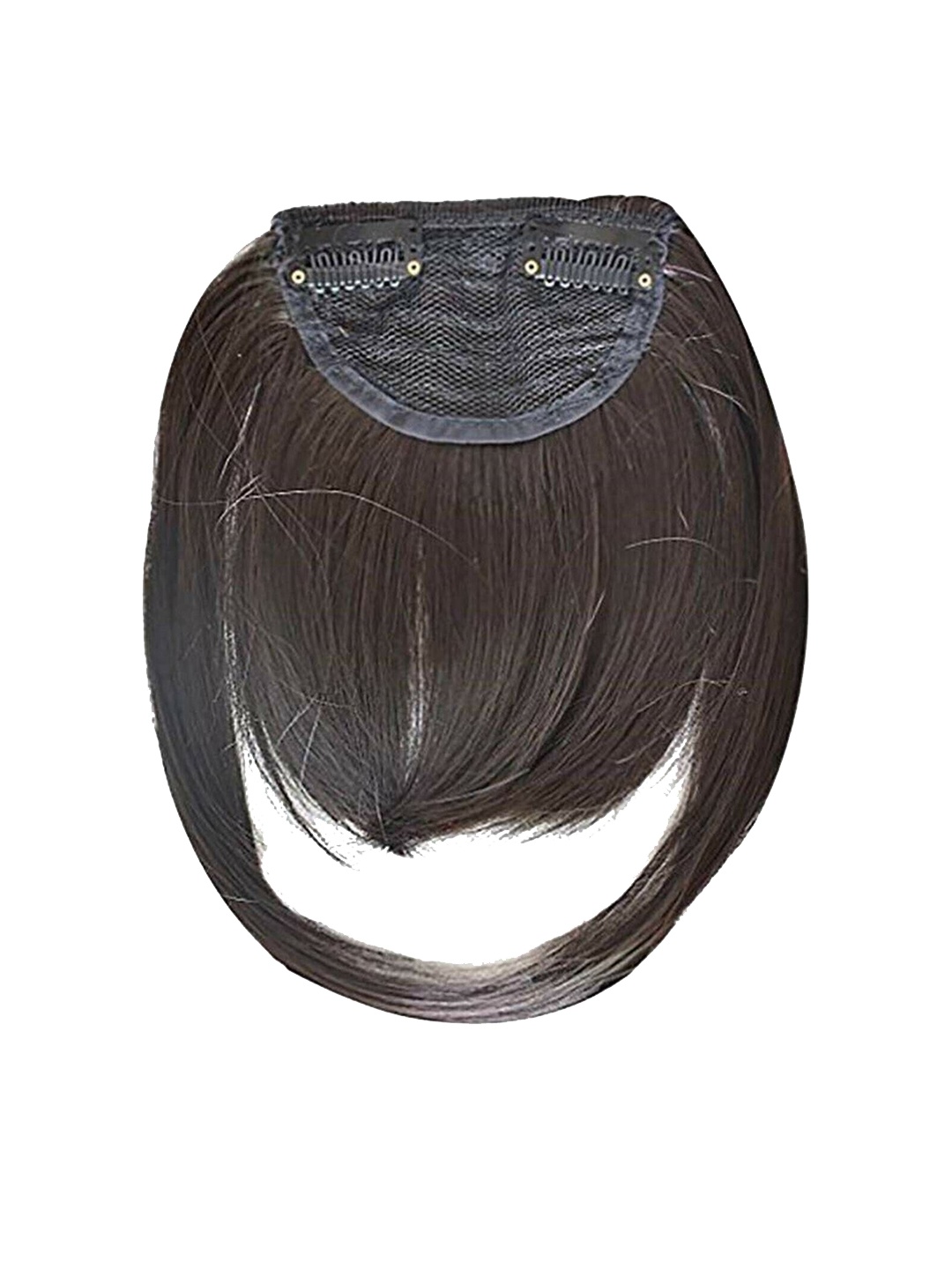 

CRIBE Clip-In Scalp Topper Straight Fringe Hair Extension - Brown - 9 Inch