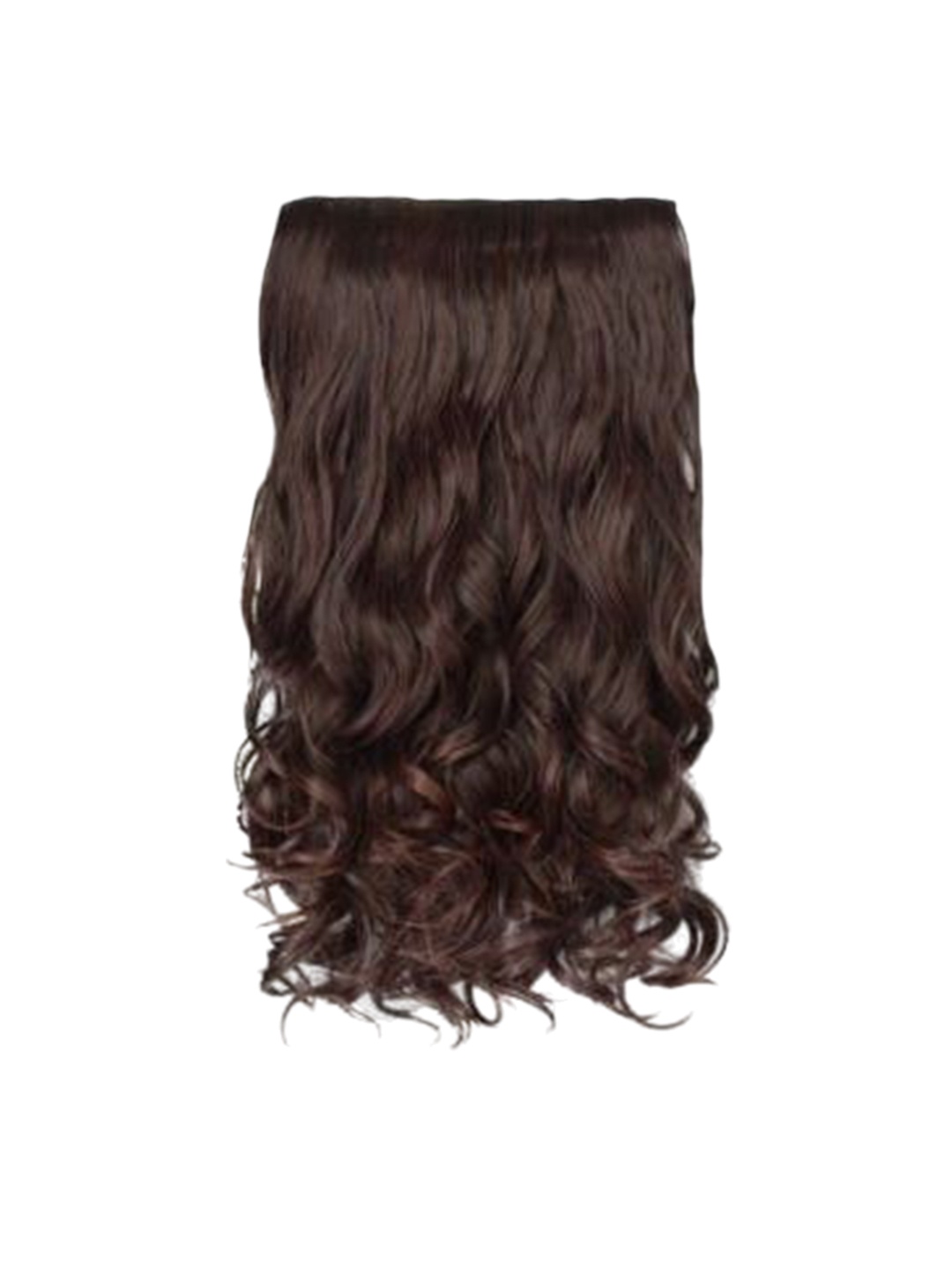 

<p>5 Clip wavy hair extension - natural brown - 24 Inch</p>