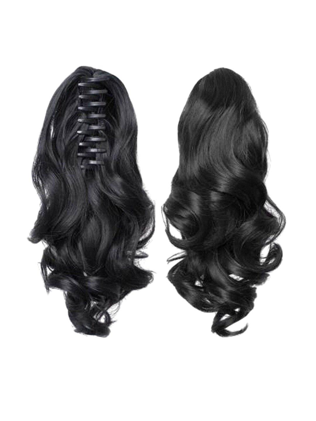 

CRIBE Clip In Wavy Ponytail Hair Extension - Black- 20 Inch