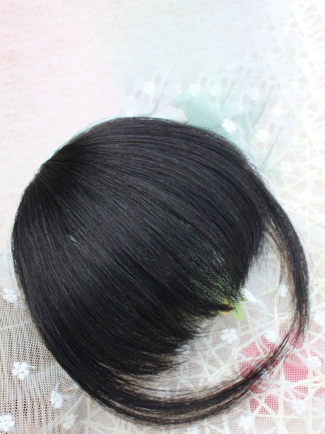 

CRIBE Clip-In Straight Scalp Topper Hair Extension - Black - 6 Inch