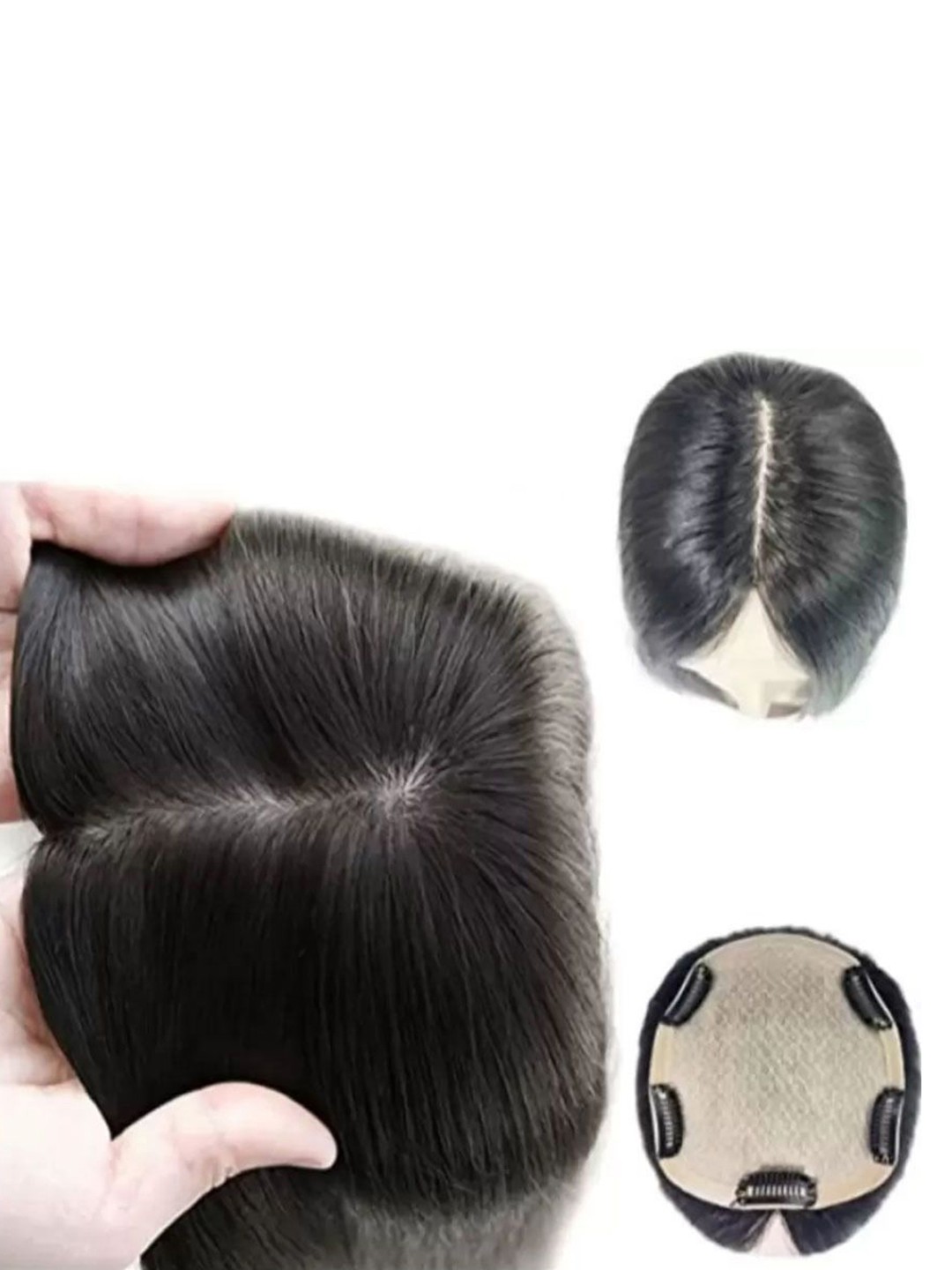

CRIBE Clip-In Straight Scalp Topper Hair Extension - 20 Inch - Brown