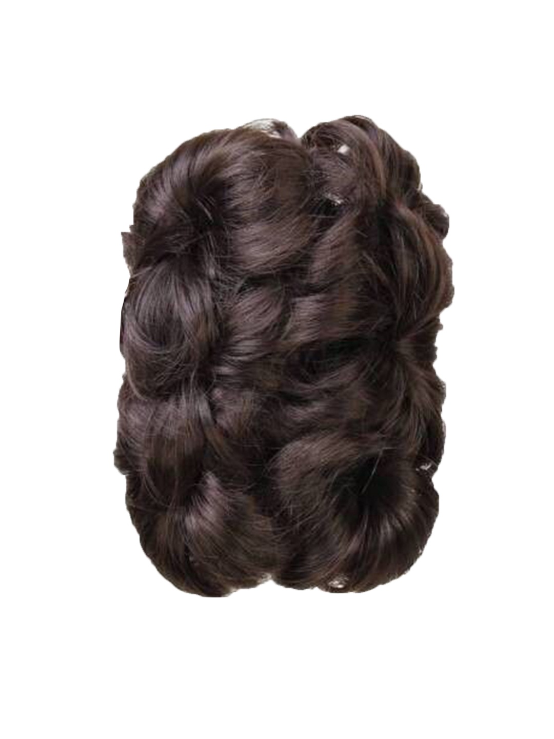 

CRIBE Clip In Curly Bun Hair Extension - Natural Brown - 6 Inch