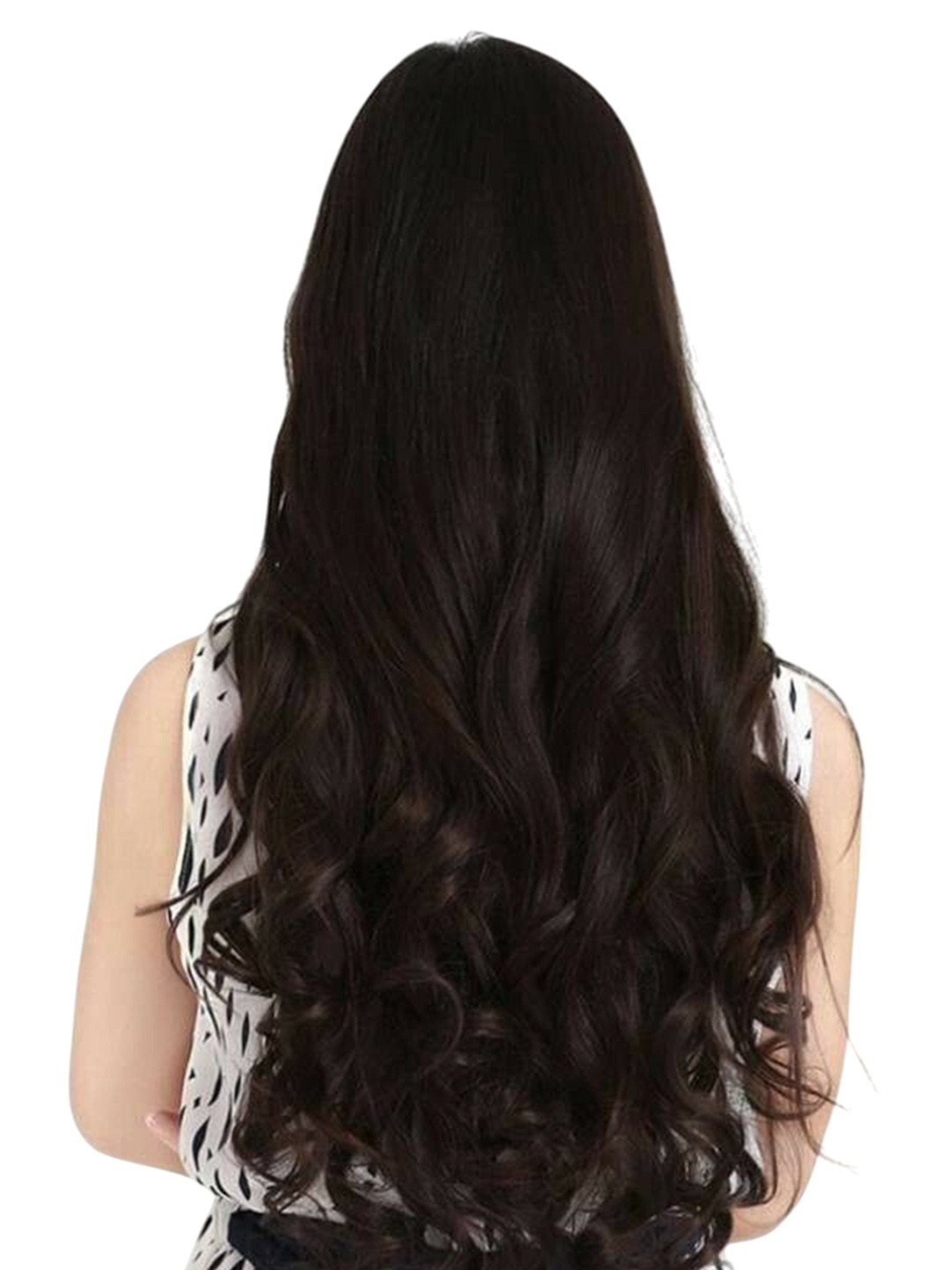 

CRIBE Clip-In Wavy Locks Hair Extension - 22Inch - Brown