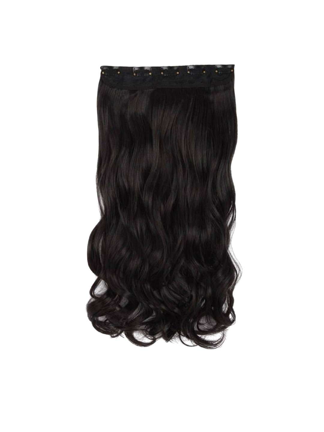 

CRIBE Clip In Wavy Locks Hair Extension- Natural Black- 24 Inch