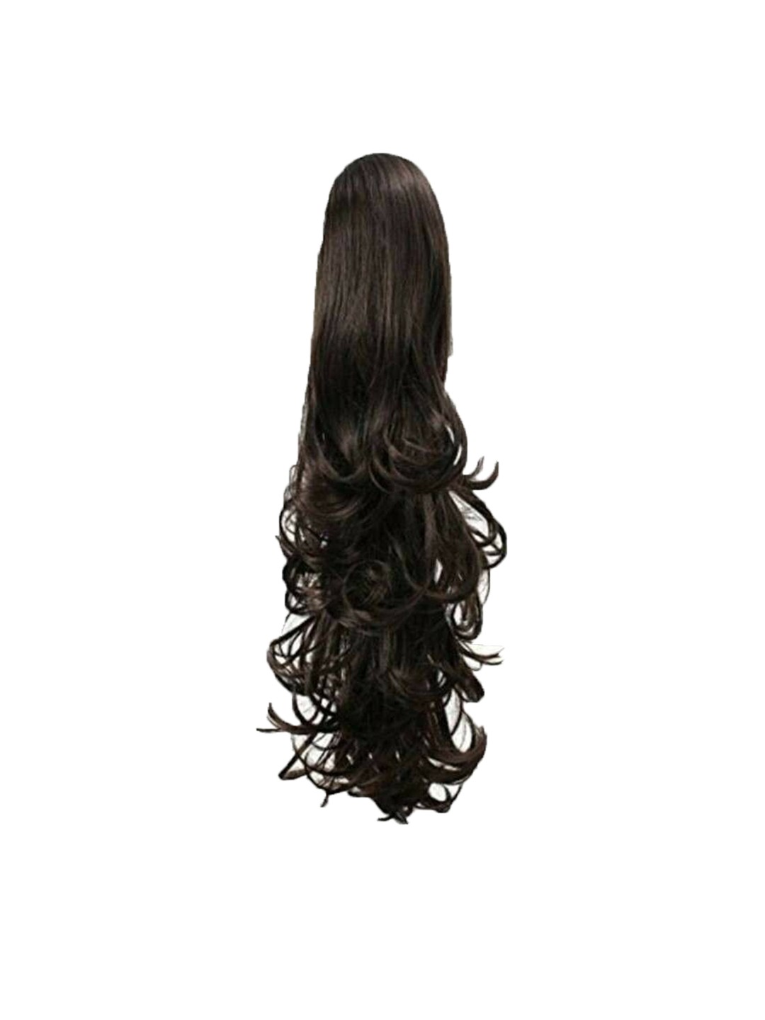 

CRIBE Clip-In Wavy Ponytail Hair Extension - 18Inch - Black