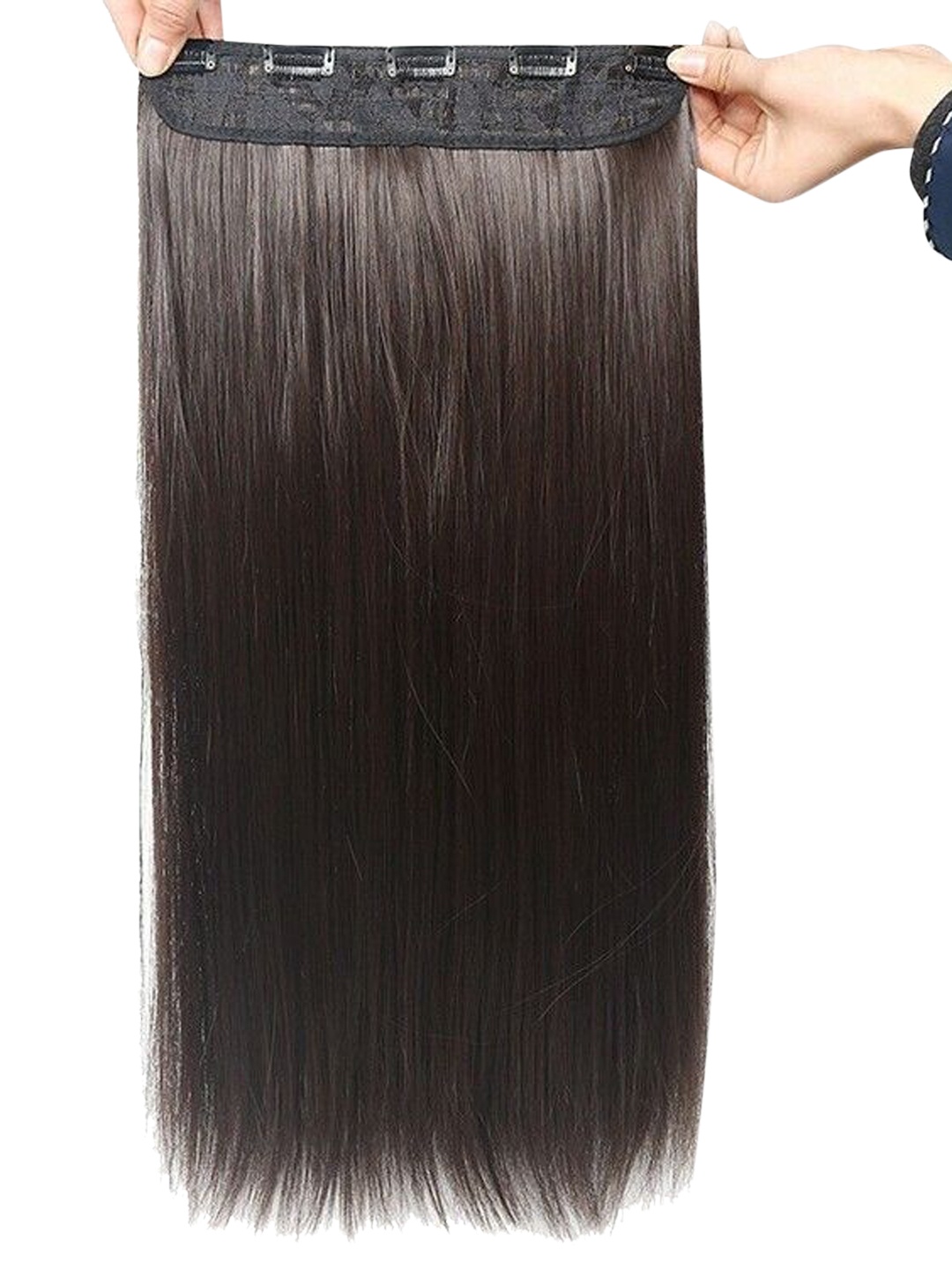 

CRIBE Clip-In Ponytail Straight Hair Extension - Brown - 24 Inch