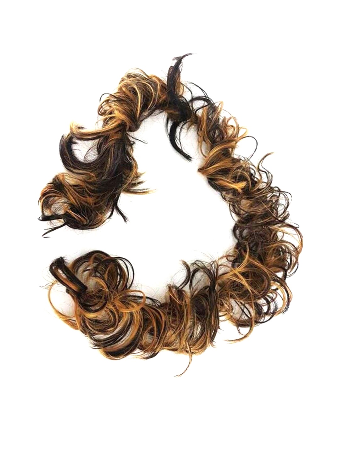 

CRIBE Halo Wavy Bun Hair Extension -Highlight- 22 Inch, Gold