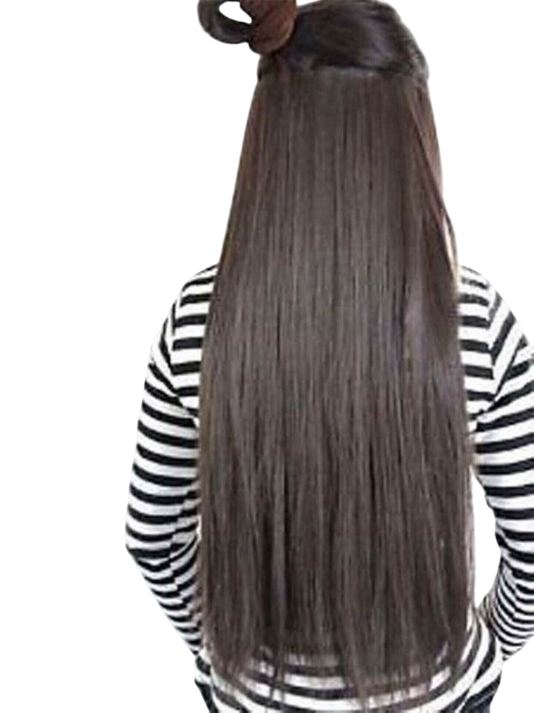 

CRIBE Clip-In Straight Locks Hair Extension - Brown - 24 Inch