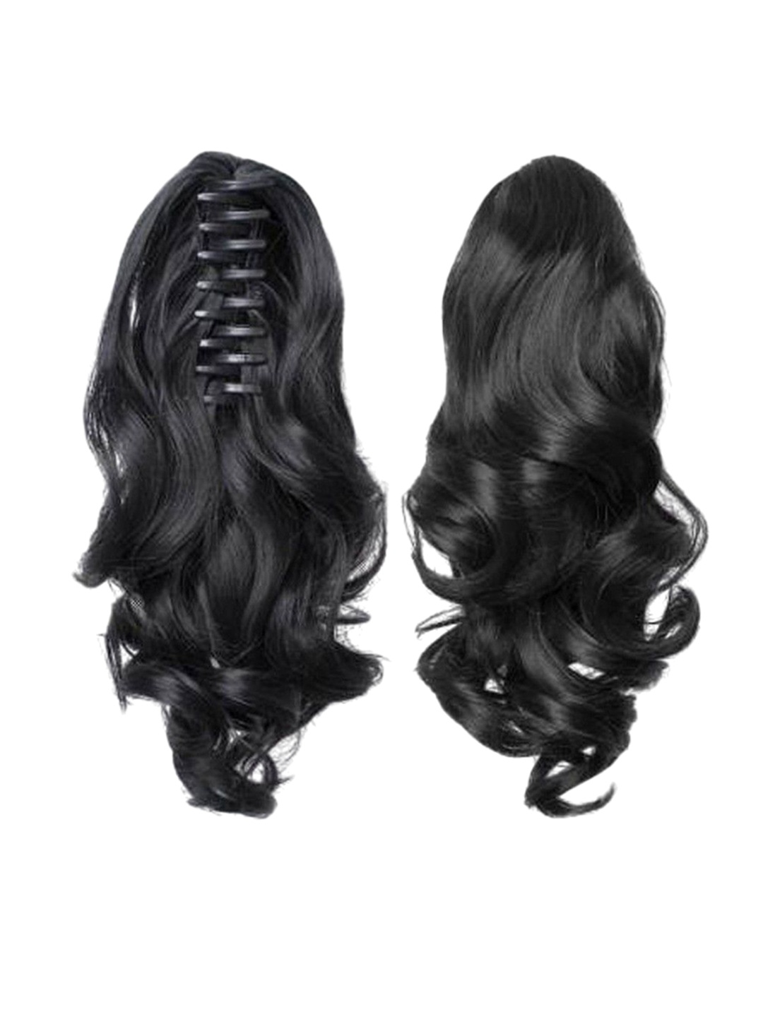 

CRIBE Clip-In Wavy Ponytail Hair Extension -Black - 20 Inch