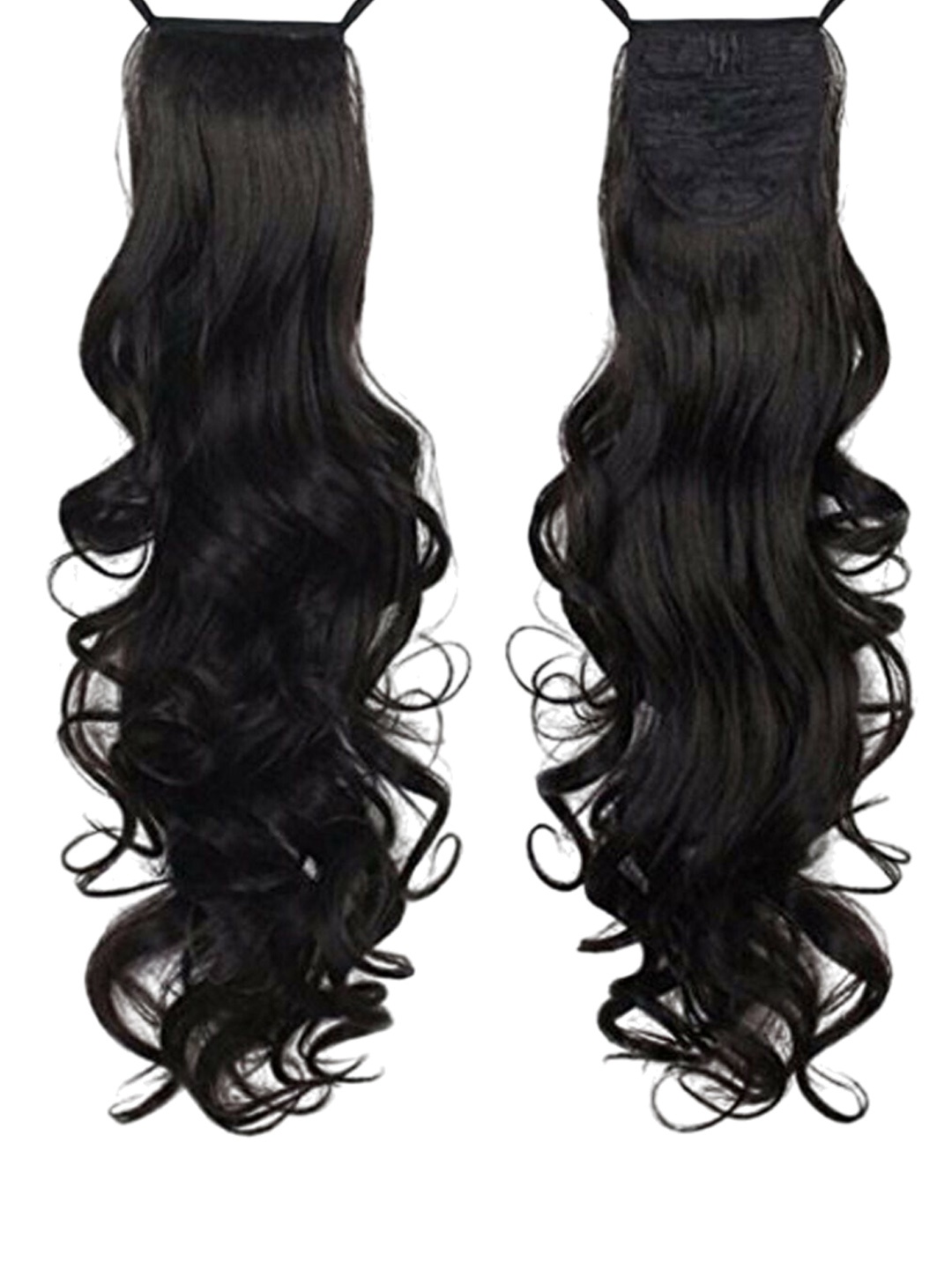 

CRIBE Halo Wavy Ponytail Hair Extension -Black - 22 Inch