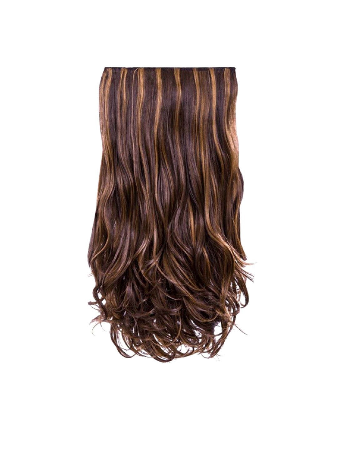 

CRIBE Clip-In Wavy Locks Hair Extension - Goldlen Highlight- 24 Inch, Gold