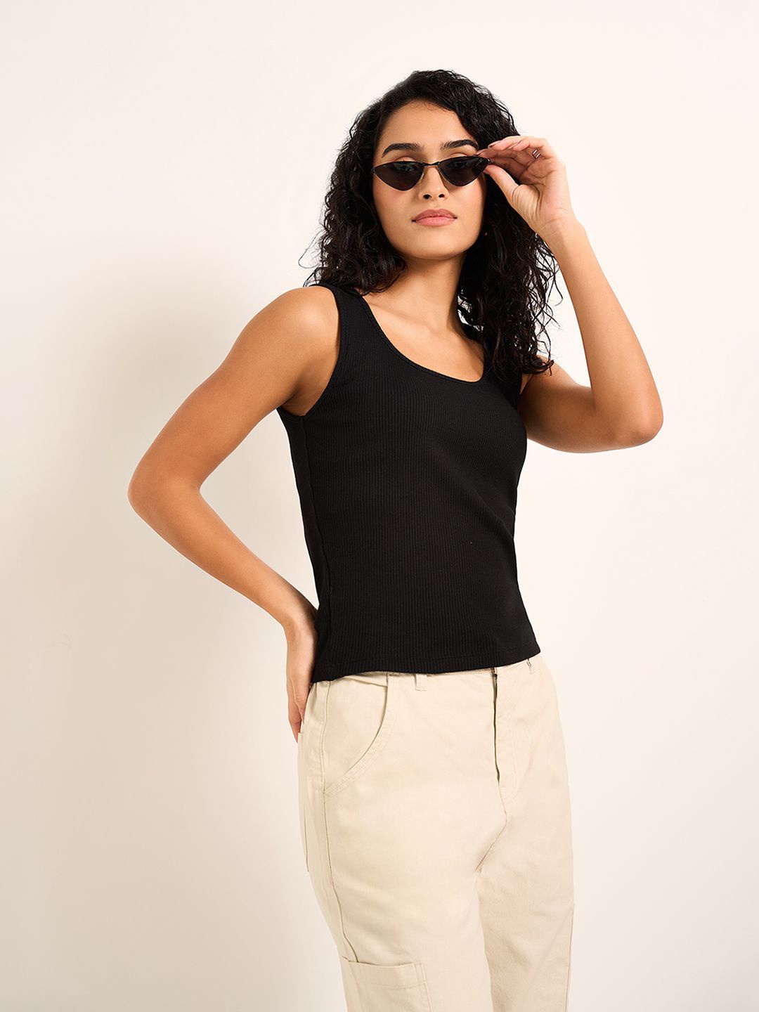 

People Women Tank Top, Black