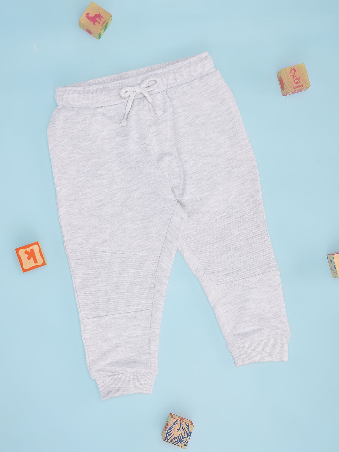 

Pantaloons Baby Infant Boys Pure Cotton Regular Fit Joggers, Grey