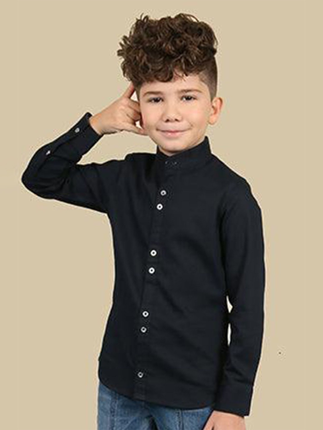 

One Friday Boys Comfort Shirt, Navy blue