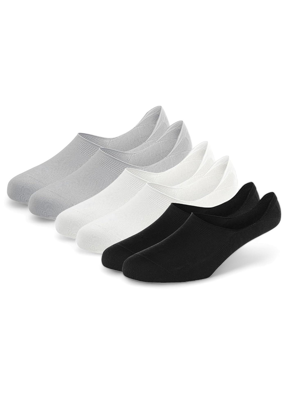 

Fitness Mantra Unisex Cotton Pack Of 3 Shoe Liner Socks, Black