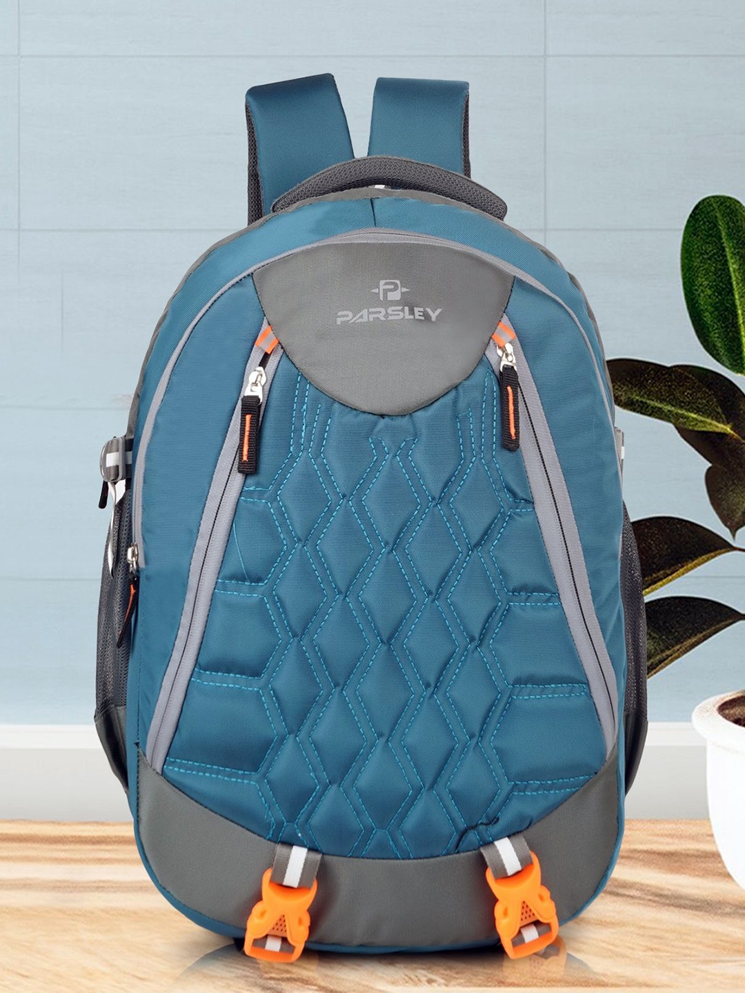 

PARSLEY Unisex Geometric Backpack, Blue