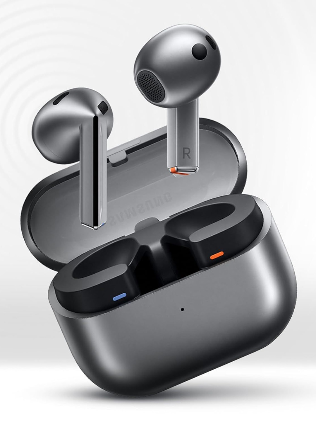 

Samsung True Wireless Earbuds with Dual ENC & Digital Display, Silver