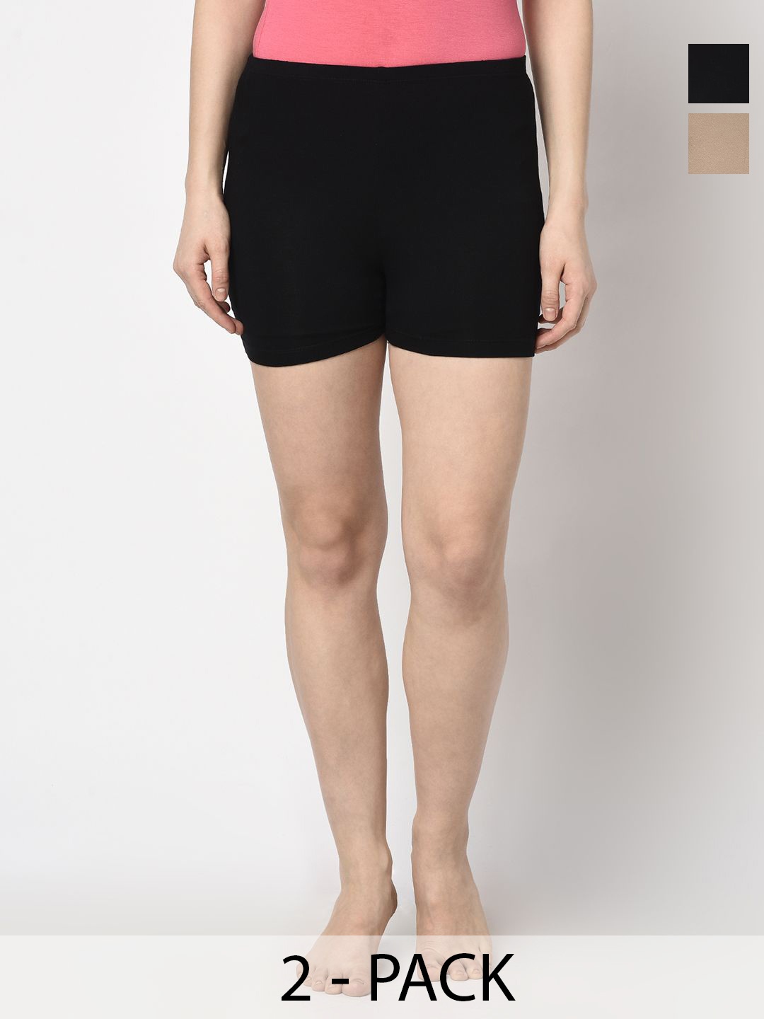 

Espresso Women Pack Of 2 Lounge Shorts, Black
