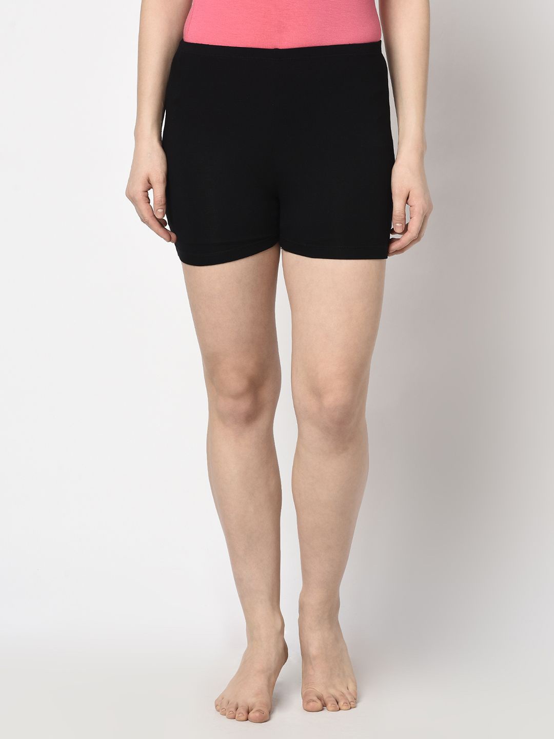 

Espresso Women Mid-Rise Slip-On Lounge Shorts, Black