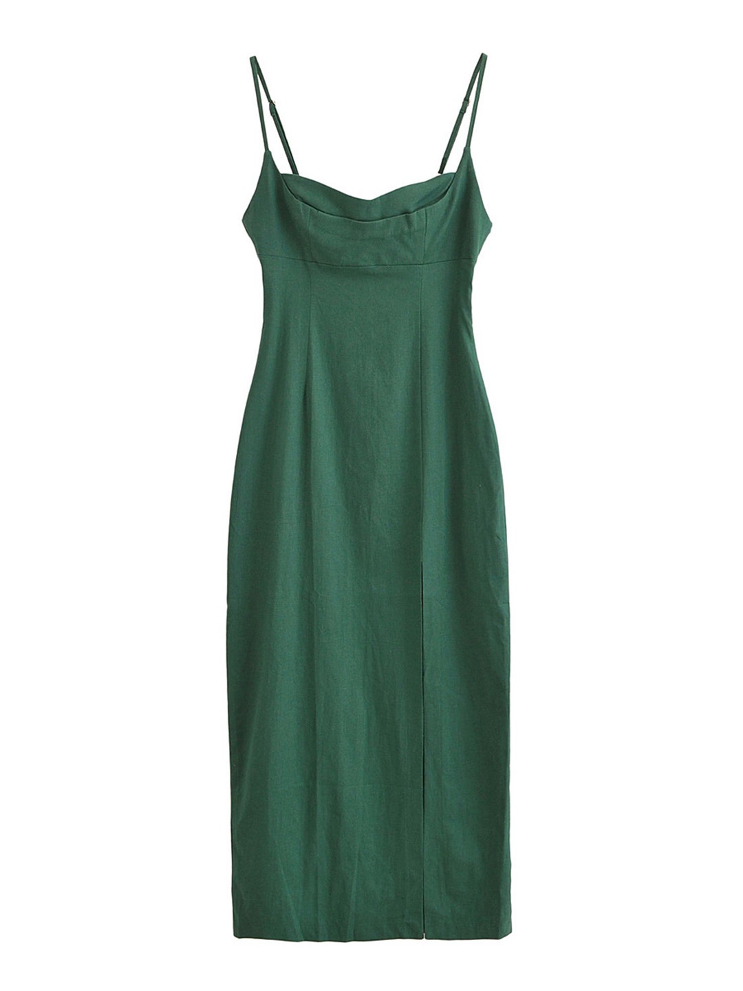 

LULU & SKY Women Strappy Front Sheath Dress, Green