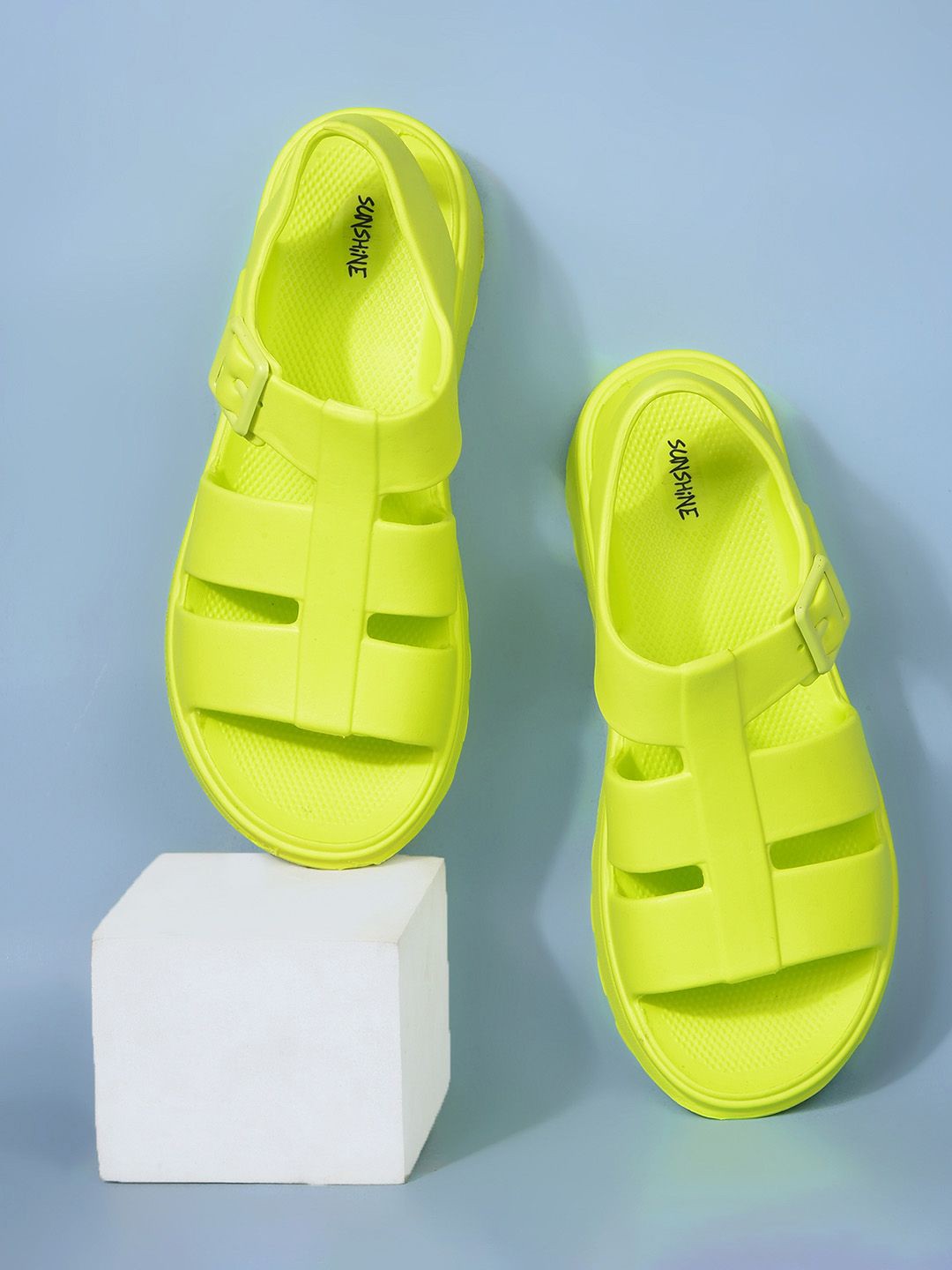 

Bata Women Open Toe Flats, Green