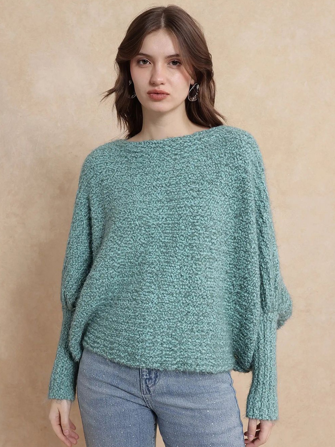 

RAREISM Women Taro Primary Teal Sweaters