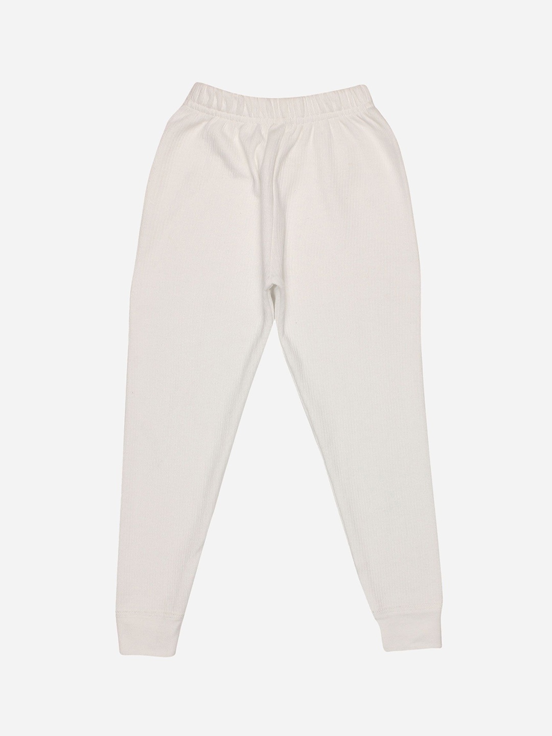 

DYCA Kids Cotton Ribbed Thermal Bottoms, Off white