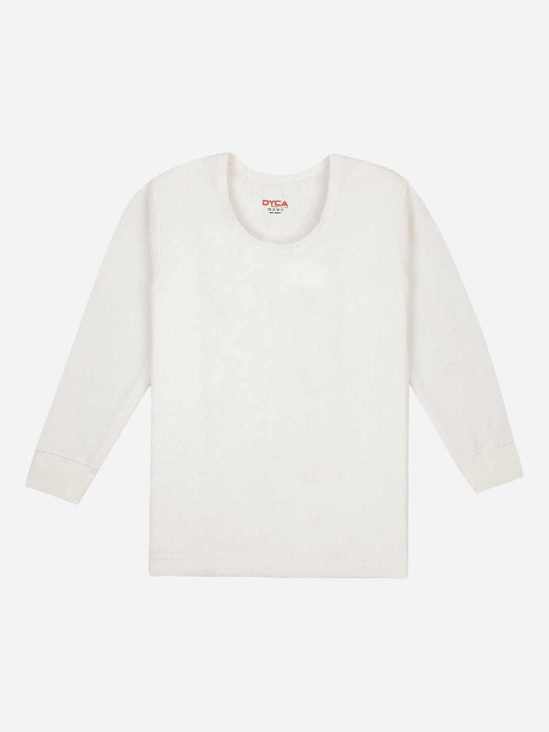 

DYCA Kids Ribbed Cotton Thermal Tops, Off white