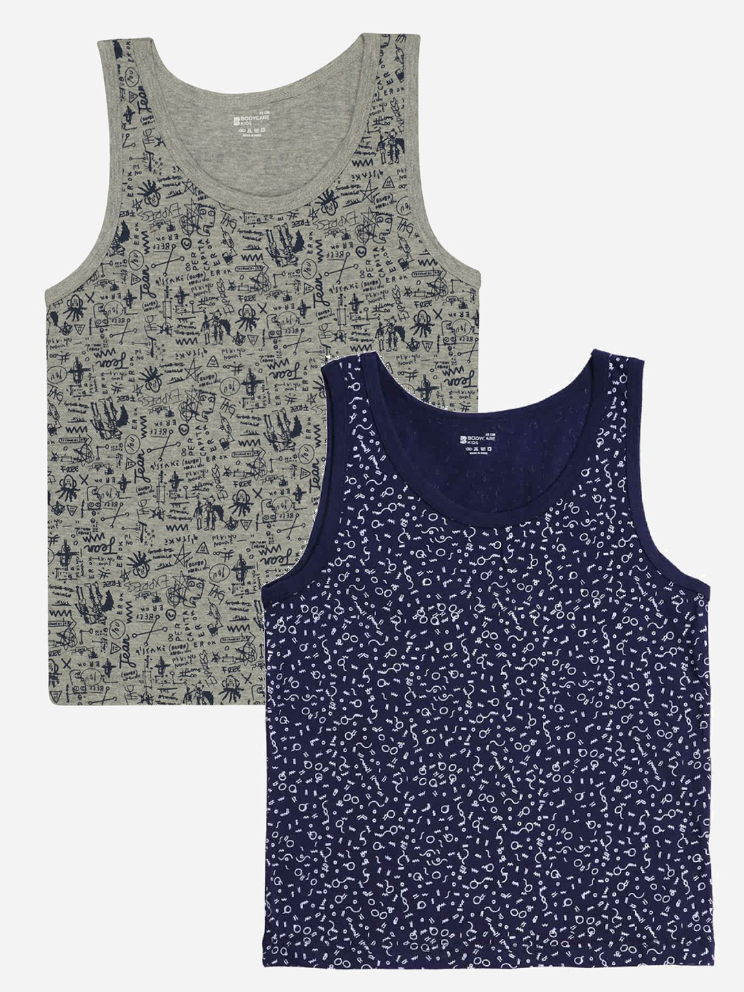 

Bodycare Kids Boys Vest Round Neck Sleeveless Pack Of 2, Assorted
