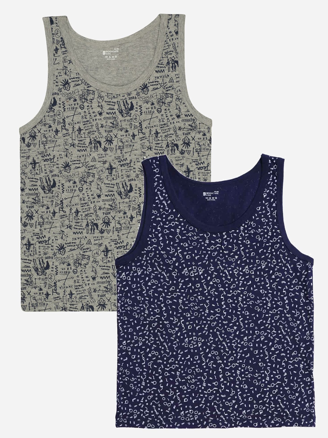 

Bodycare Kids Boys Vest Round Neck Sleeveless Pack Of 2, Assorted