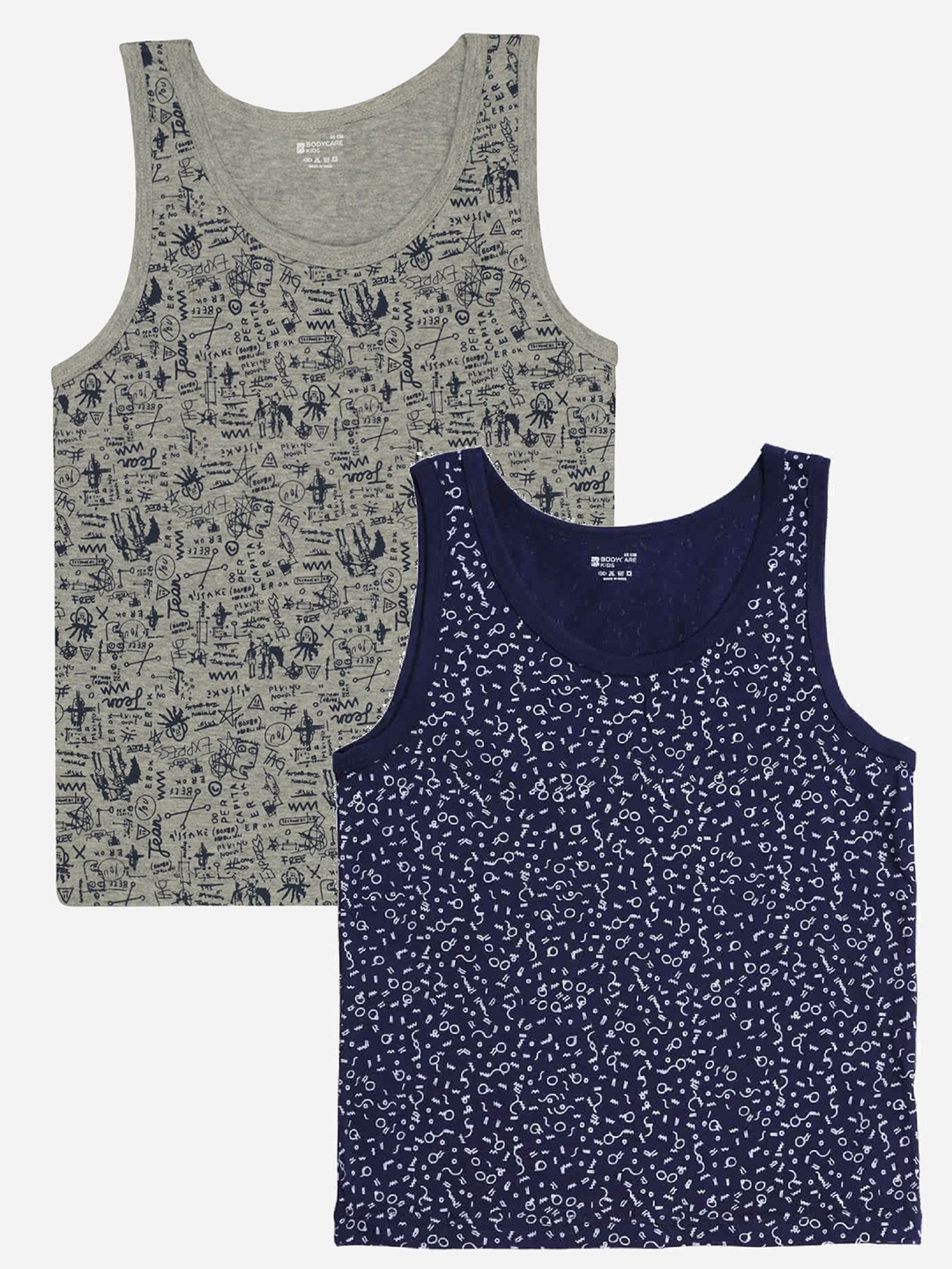 

Bodycare Kids Boys Vest Round Neck Sleeveless Pack Of 2, Assorted