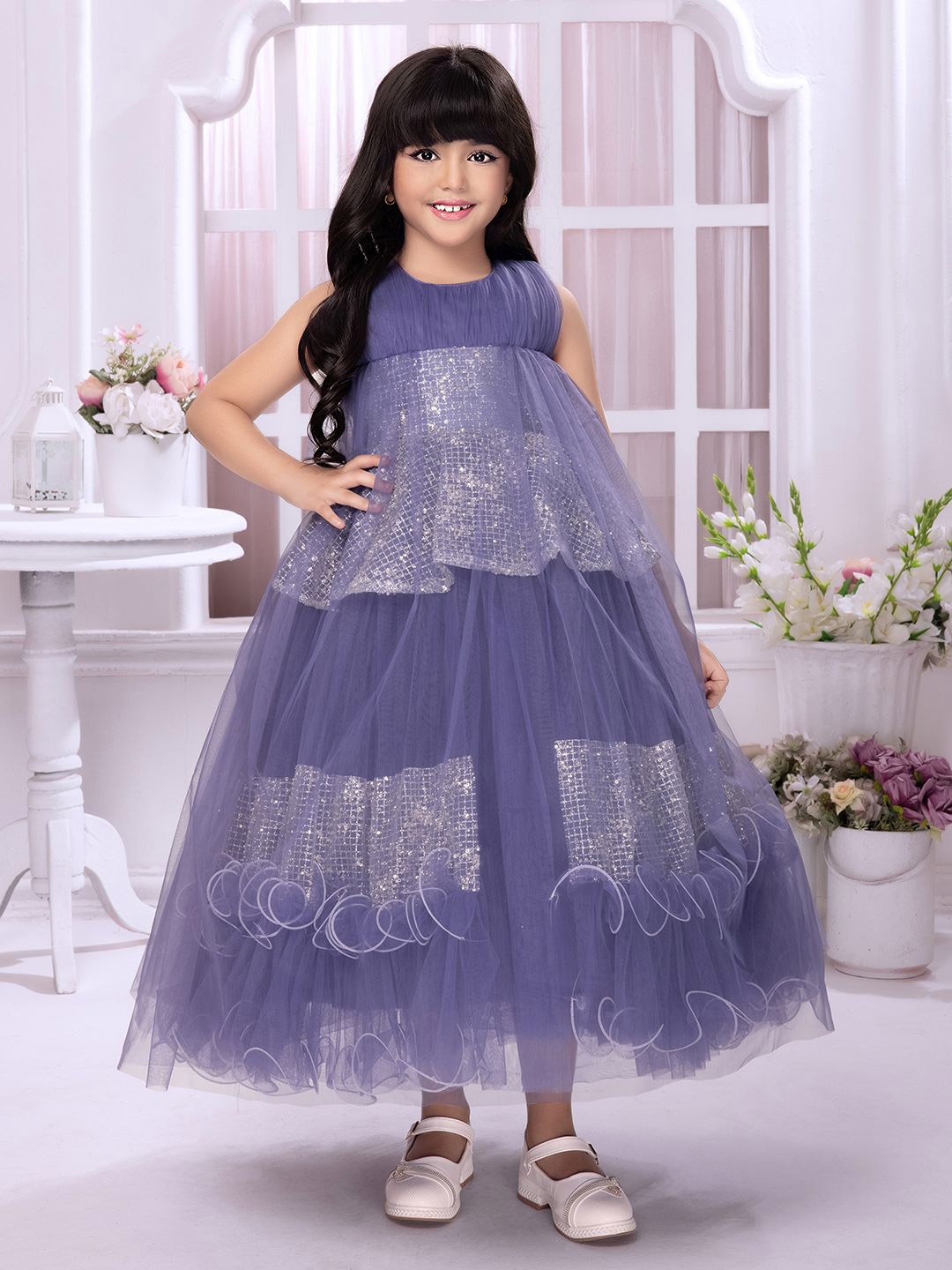 

Tiny Kingdom Girls Embellished Gown Dress, Lavender