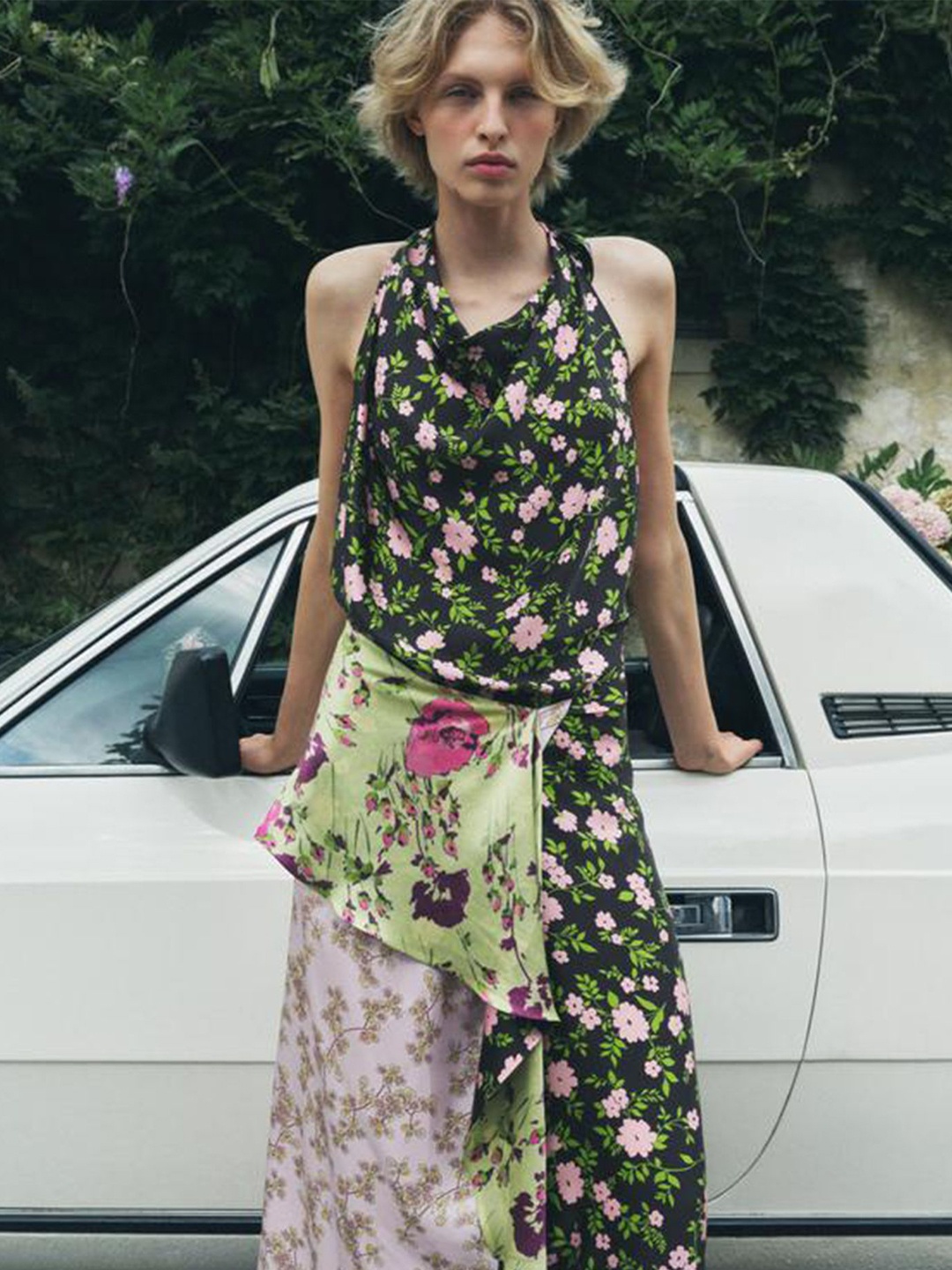 

LULU & SKY Floral Print Sleeveless Maxi Dress, Multi