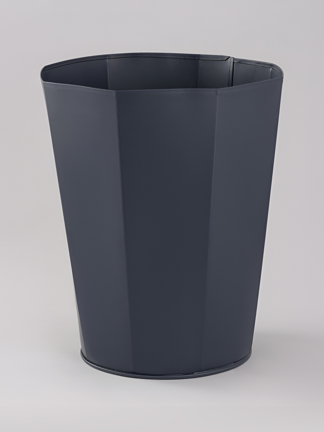 

Indecrafts Navy Blue Stainless Steel Open Trash Bin-3.41 L