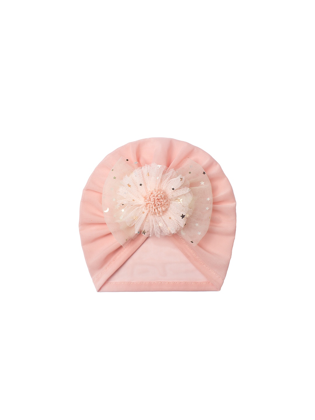 

SYGA Kids Flower Mesh Beanie, Peach