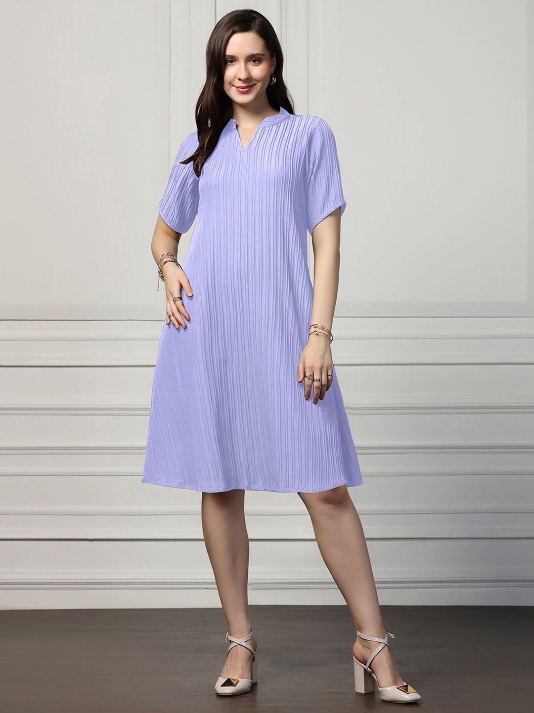 

Moda Rapido Women A-Line Dress, Lavender