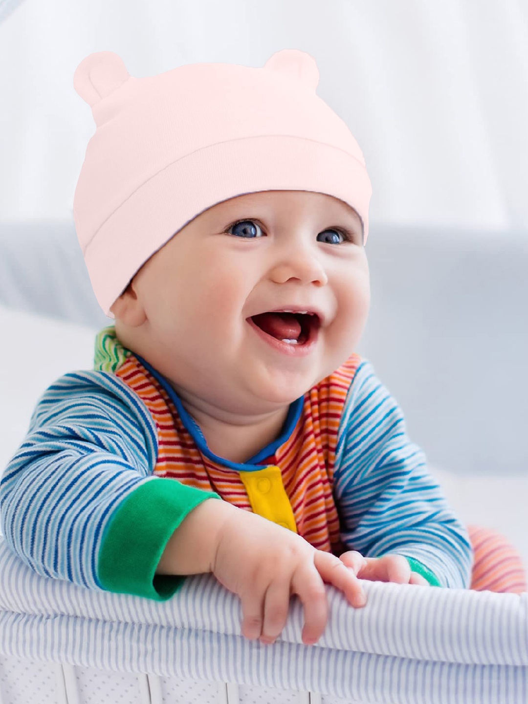 

SYGA Kids Solid Beanie, Pink