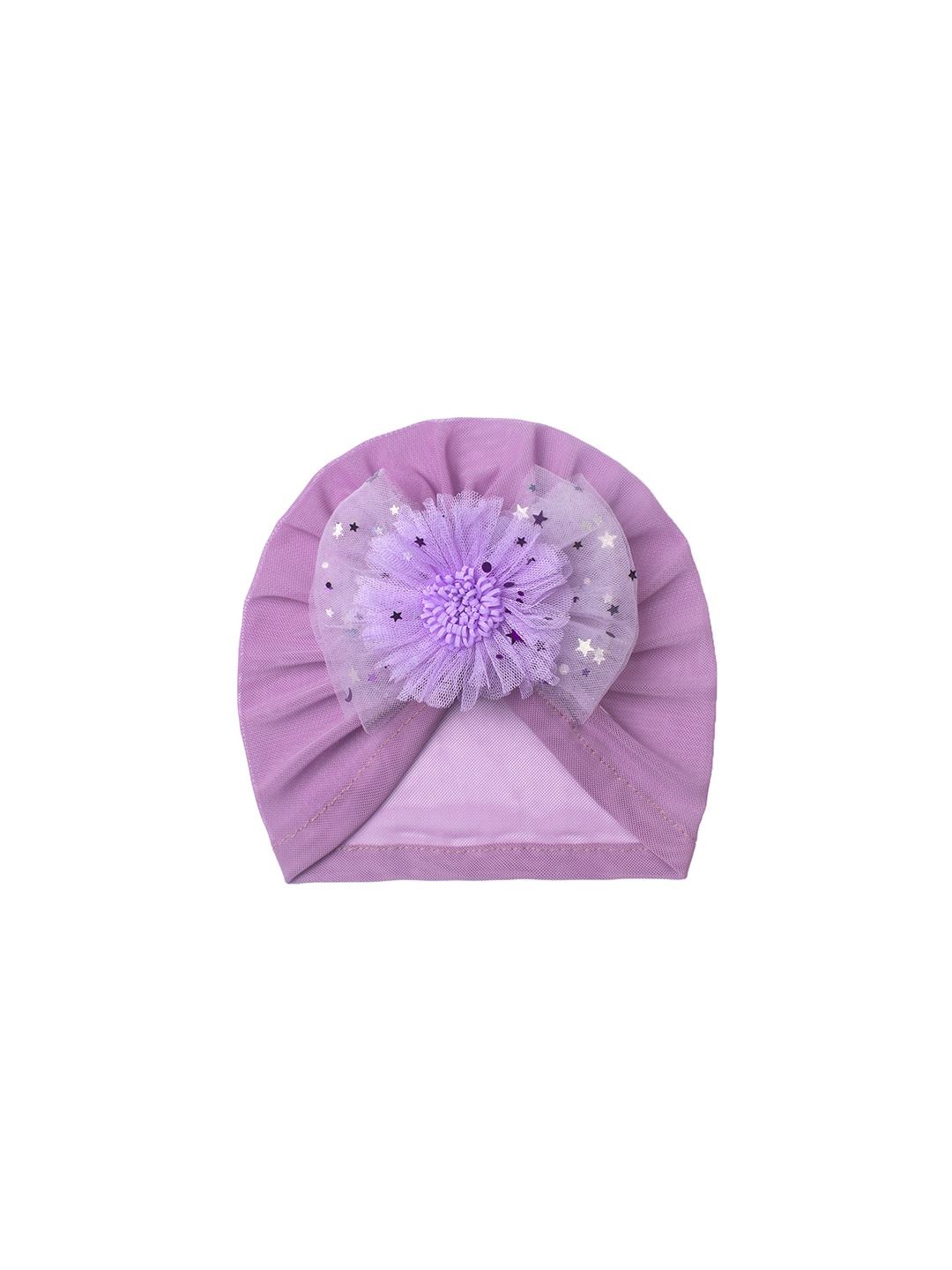 

SYGA Kids Bow Flower Beanie, Purple
