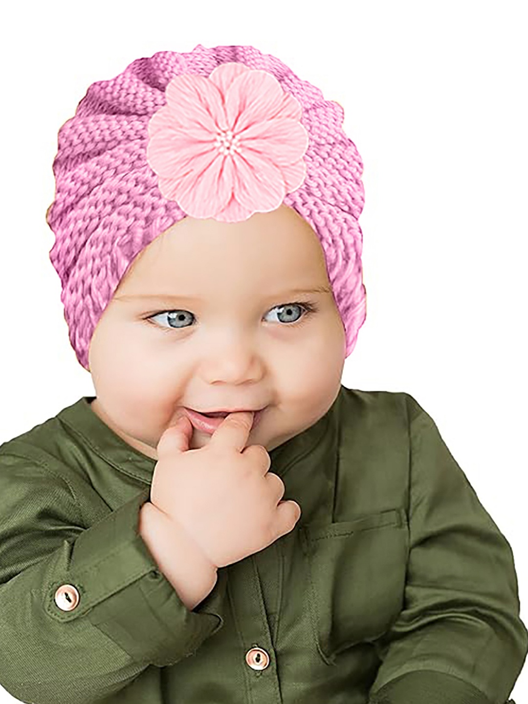 SYGA Kids Woollen Beanie, Pink