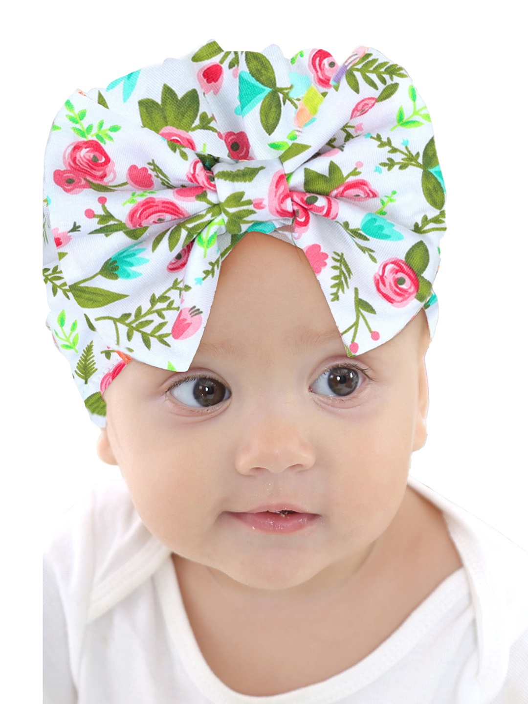 SYGA Kids Printed Beanie, White