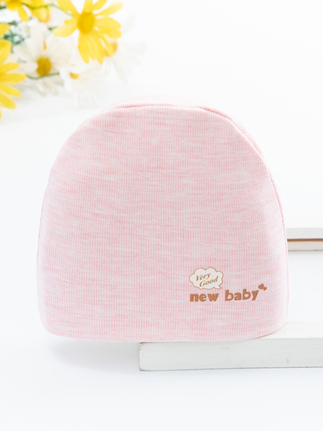 SYGA Kids Pure Cotton Double Layer Fetal Beanie, Pink