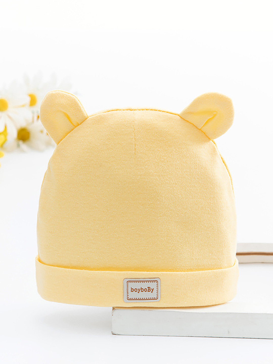 

SYGA Kids Knitted Fetal Beanie, Yellow