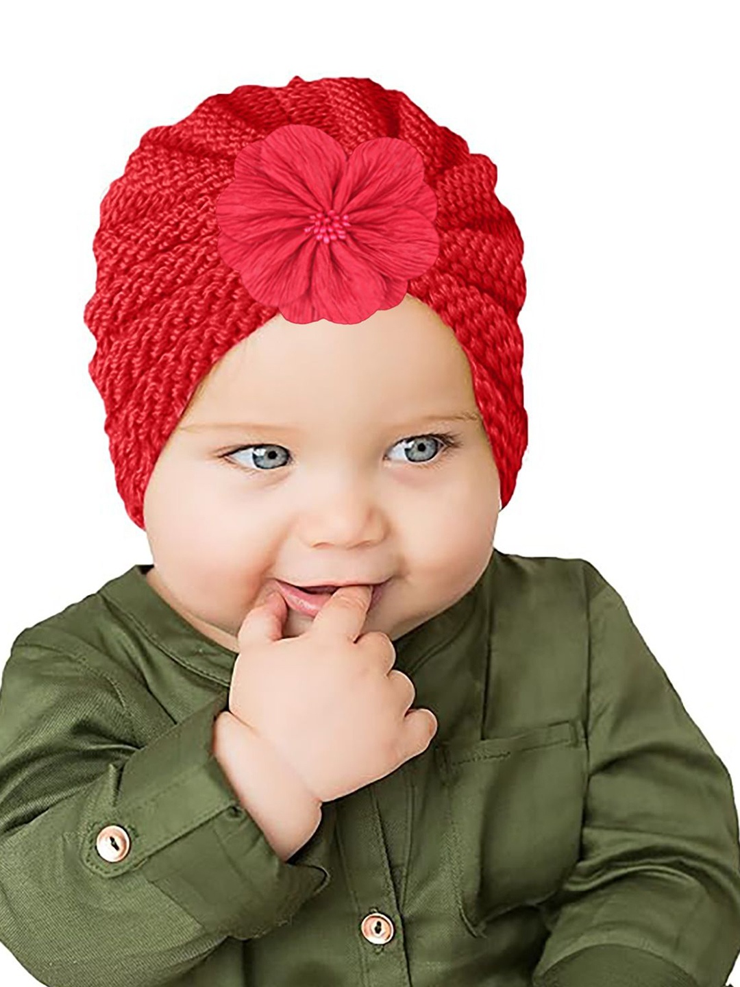 

SYGA Kids Winter Knitted Beanie, Red