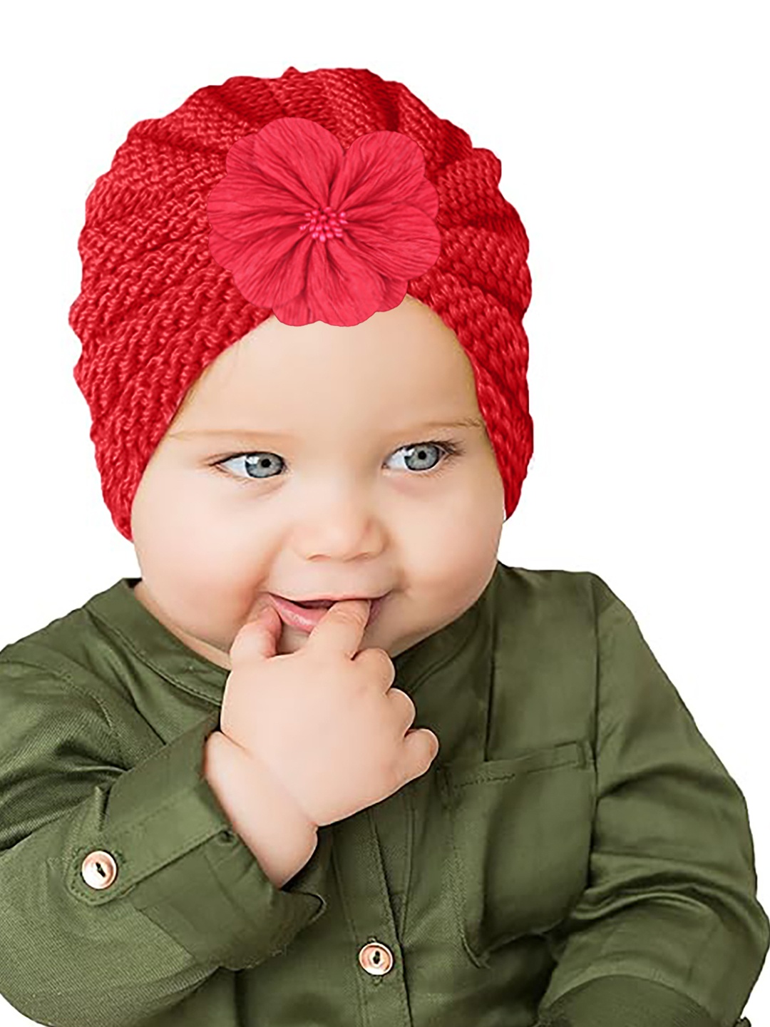 

SYGA Kids Winter Knitted Beanie, Red