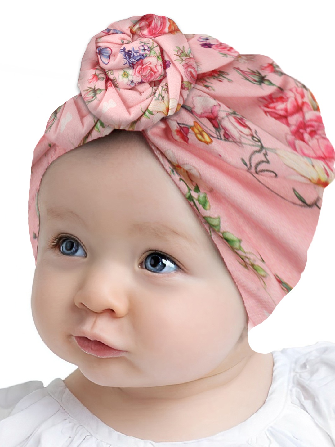 

SYGA Girls Floral Printed Beanie, Pink